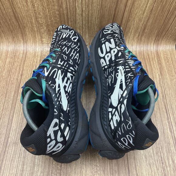 Brooks Adrenaline GTS 20 Run Happy Black Running Shoes 1103071D090 Men Sz 11.5 D - Picture 5 of 9